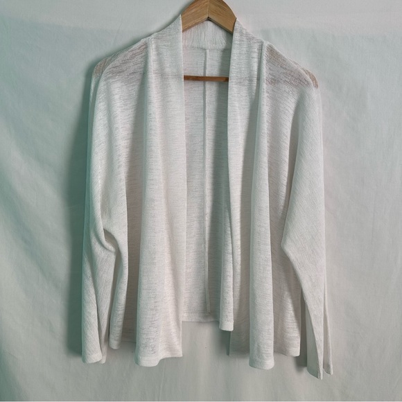 Source Unknown Sweaters - Women’s White cardigan, see through, size M/L